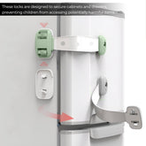 Furniture Safety Multifunction Accessories Lock for Baby (Adjustable-Green)